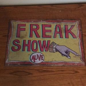 Vintage lithograph sign